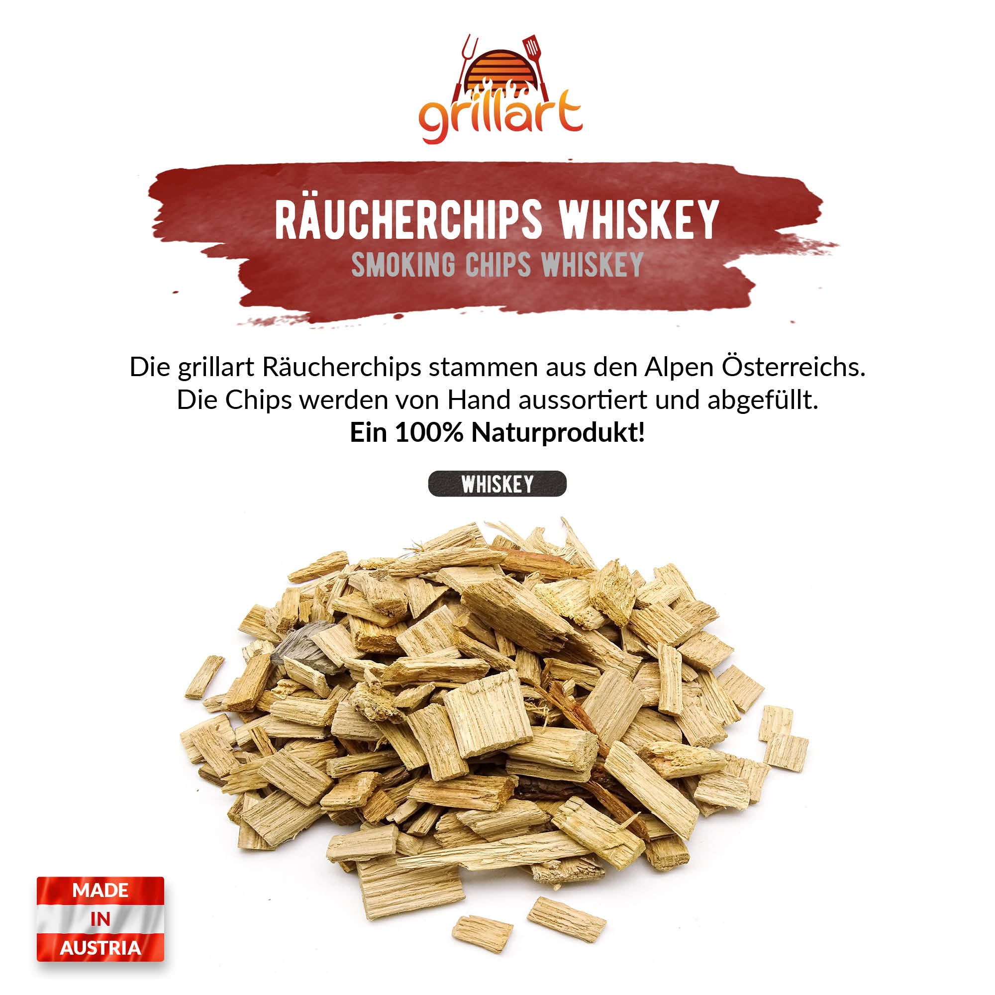 XL Premium Räucherchips Mix - sehr rauchaktives Räucherholz / Holzhackschnitzel - Vorteilspack - grillart®