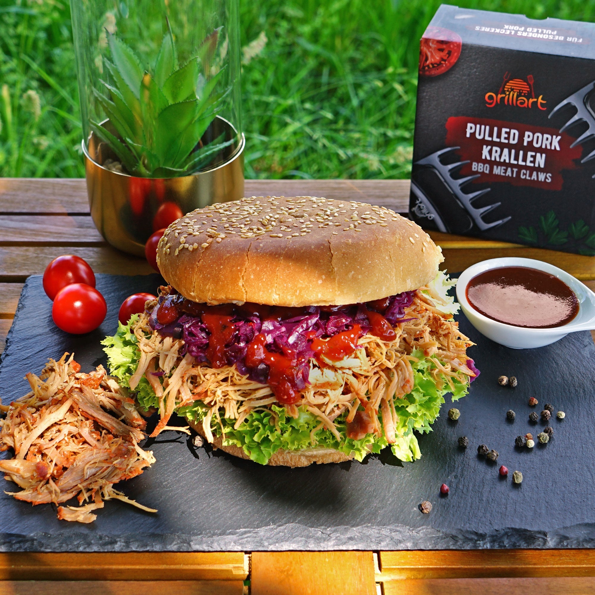 grillart® Premium Pulled Pork Krallen - 2er Set - grillart®